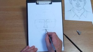 Как рисовать ЛИЦО МУЖЧИНЫ карандашом. Часть 1. Урок 51.  How to draw A FACE OF A MAN with a pencil