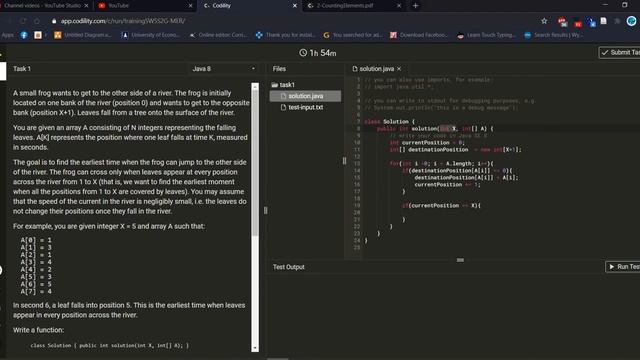 Lesson- 4:1 - FrogRiverOne | Codility for Programmers | Java | Problem Solving смотреть онлайн