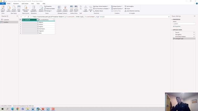 Merge Queries RightOuter Join Power Query Editor Power BI смотреть онлайн