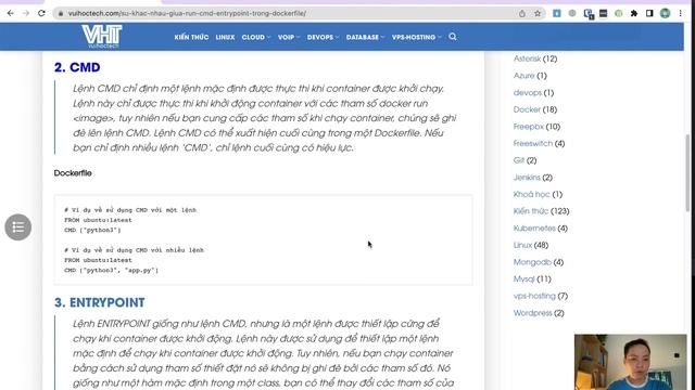 Sự khác nhau giữa RUN, CMD, ENTRYPOINT trong Dockerfile смотреть онлайн