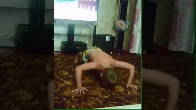 Капля Аким 7лет. 60раз отжимание. смотреть онлайн