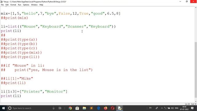 Lists In Python | Python Lists | Lists Functions | Create list in Python | Lists Complete Knowledge смотреть онлайн