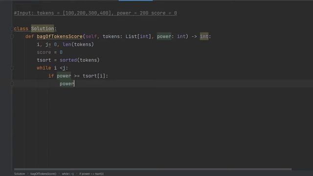 948. Bag of Tokens "Python" Leetcode смотреть онлайн
