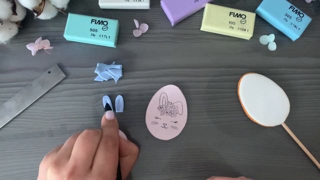 Мастер-класс: Пасхальный топпер из полимерной глины FIMO/polymer clay tutorial смотреть онлайн