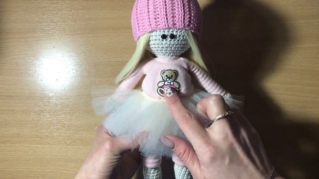 Вязание крючком//Интерьерная кукла//Новый наряд для куколки смотреть онлайн