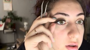 Как клеить накладные ресницы ? Клеим  сами себе накладные ресницы. накладныересницы