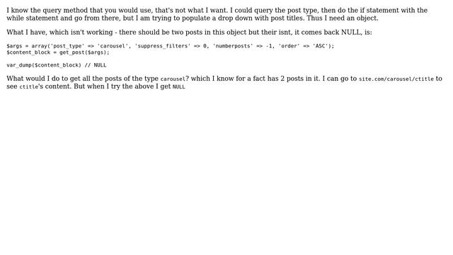 Wordpress: How would I get a list of posts from a custom post type? смотреть онлайн