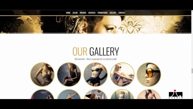 Адаптивный Landing Page для салонов красоты. смотреть онлайн