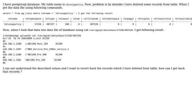 Databases: Postgresql revert back database value смотреть онлайн