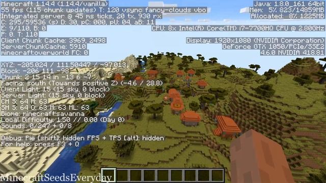 Minecraft 1.14.4 Seed 226: Five villages and three temples at spawn смотреть онлайн