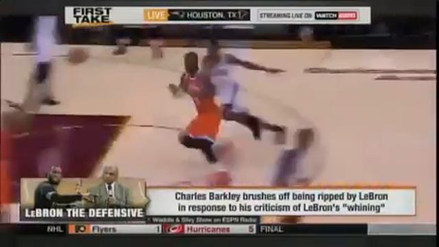 ESPN First Take Charles Barkley Brushes Off Being Ripped By Lebron S Whining 2 смотреть онлайн