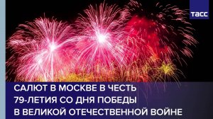 Салют в Москве в честь 79-летия со дня Победы в Великой Отечественной войне