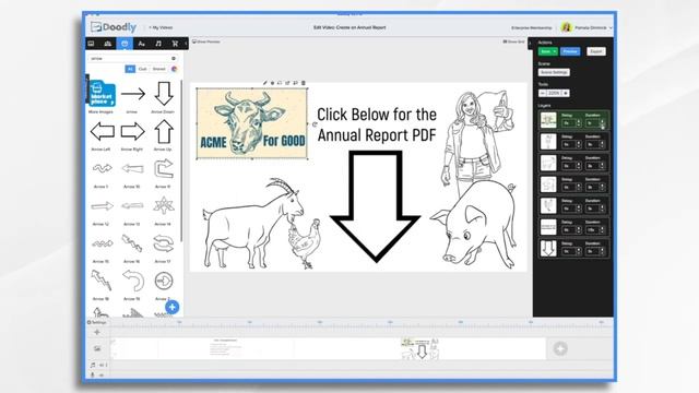 Создать годовой отчет с помощью Doodly смотреть онлайн