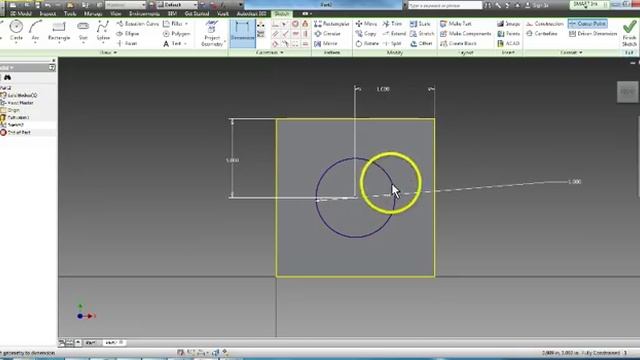 Autodesk Inventor Sketch Plane Cube, with sound смотреть онлайн