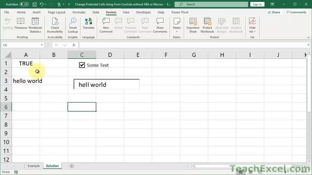 Link Form Controls with Cells on Protected Worksheets without VBA Macros in Excel смотреть онлайн