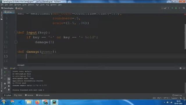 Health bar in Ursina Engine | Ursina part 7 смотреть онлайн