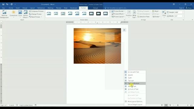 How to Insert a Background Image in Word 2016 смотреть онлайн