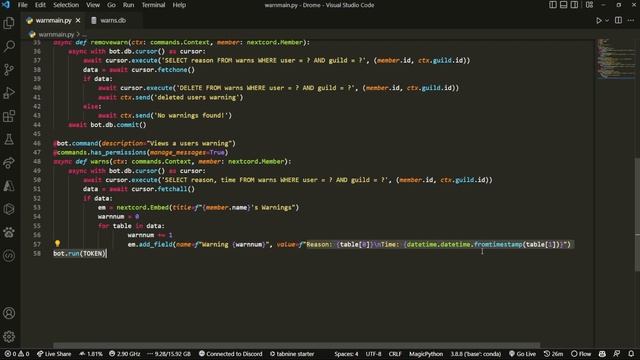 [NEW] Discord Warning System | Finishing Up | Part Three | Python смотреть онлайн