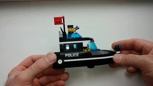 Конструктор Полицейский катер Enlighten SWAT Special Police Speedboat