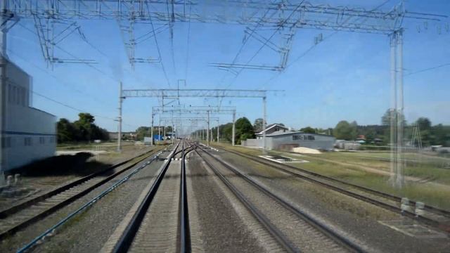 От Владимира до Коврова за 20 минут из кабины электропоезда смотреть онлайн