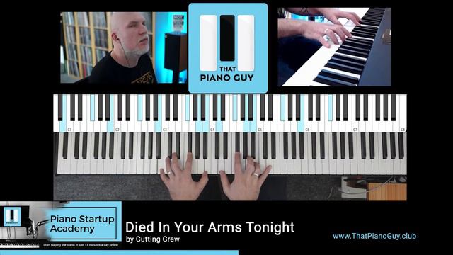 Died In Your Arms Tonight by Cutting Crew - Piano Cover Version смотреть онлайн