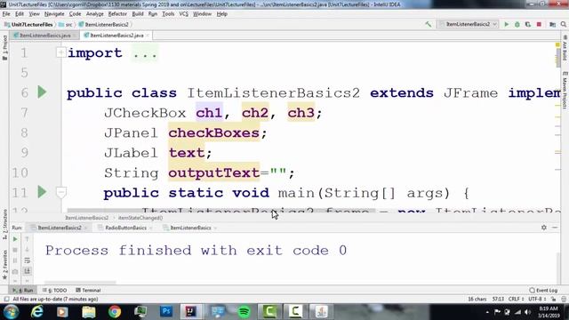 Item Listener Basics смотреть онлайн