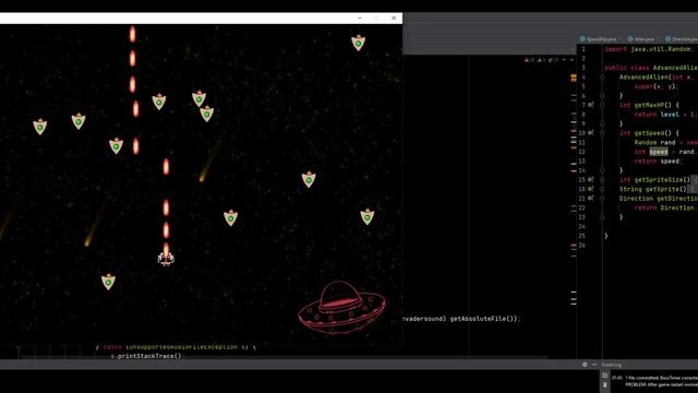 Updated Space Invaders on JAVA смотреть онлайн
