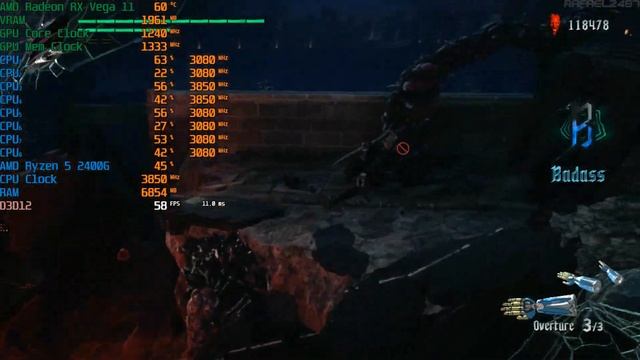 Devil May Cry 5 (Ryzen 5 2400G + Radeon RX Vega 11) PC Gameplay 2 720p HD смотреть онлайн