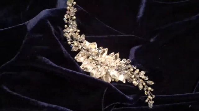 Заколка для свадебной прически ,кристалл Swarovski, своими руками смотреть онлайн
