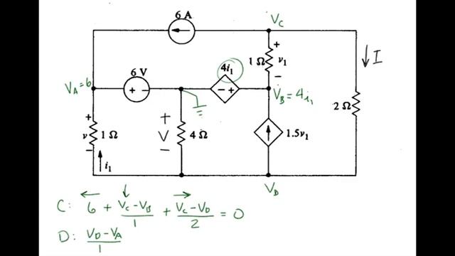 dc: Node Voltage Example #9 смотреть онлайн