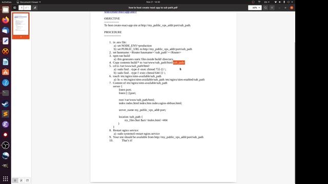 Hosting create-react-app site under sub path смотреть онлайн