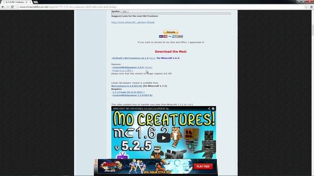Minecraft 1.7.2 - Como Instalar MO´CREATURES MOD - ESPAÑOL [HD] 1080p смотреть онлайн