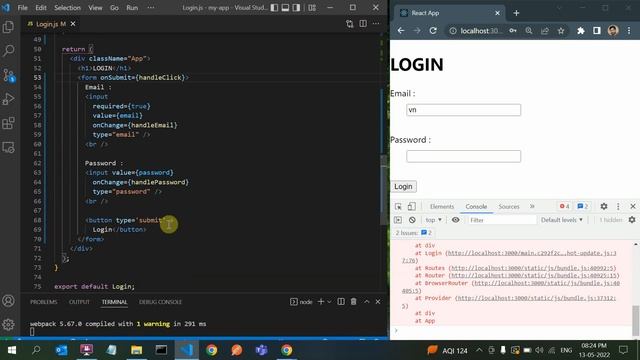 Form Validation in React JS Functional Component - [ Login Form Validation in React JS ] смотреть онлайн