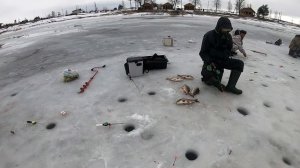 БЕШЕННЫЙ КЛЕВ КАРПА ЗИМОЙ! ЗИМНЯЯ РЫБАЛКА НА КАРПА, ловля карпа на мормышку со льда
