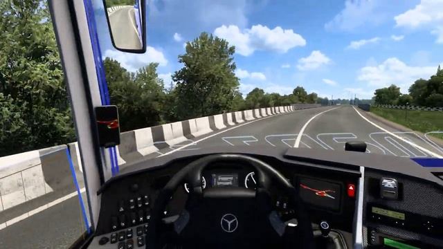 Mercedes-Benz Travego in Ukraine in ETS2[1.46] [Euro Truck Simulator 2] - Steering Wheel Gameplay смотреть онлайн