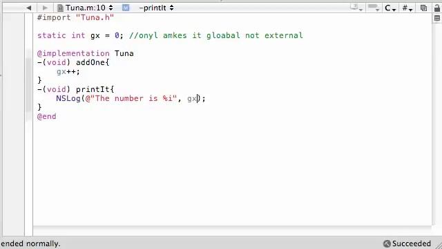 Objective C Programming Tutorial - 45 - Static Variables смотреть онлайн