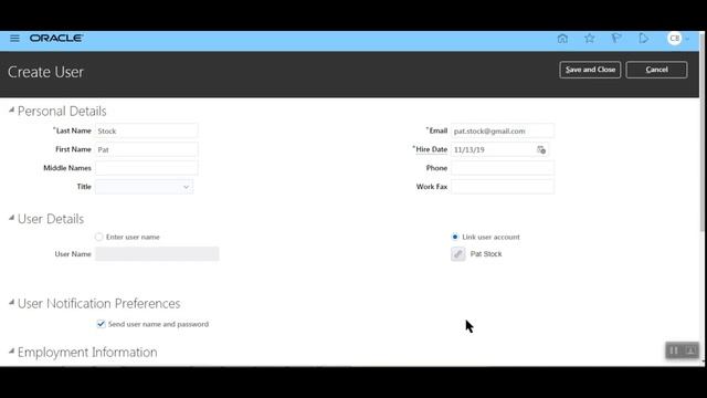 Create Application User in Oracle Fusion смотреть онлайн