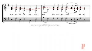 ПАССИЯ, Кондак акафиста Страстям Христовым, напев Волною морскою - Альтовая партия