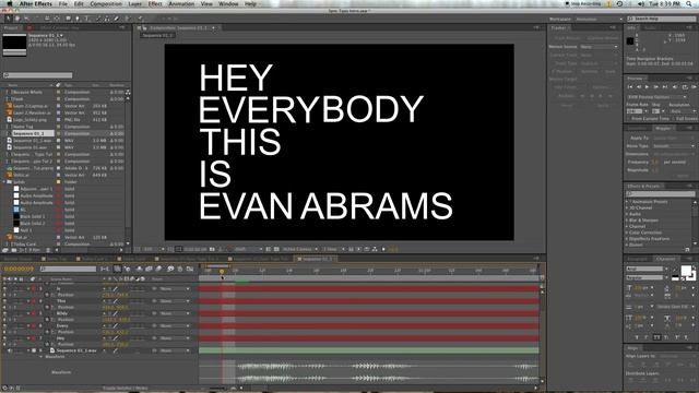 How to Sync Motion Typography to Audio - Adobe After Effects Tutorial смотреть онлайн