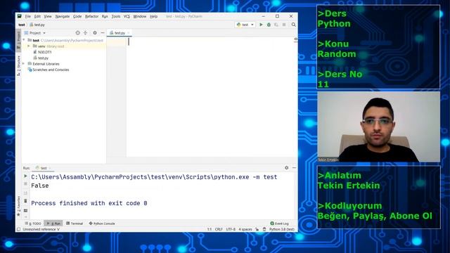 Python Dersleri | Programlama Öğren | Ders 11 Random, Boolean, Split смотреть онлайн