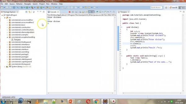 Core Java 64 -Exception Handling - Part 1