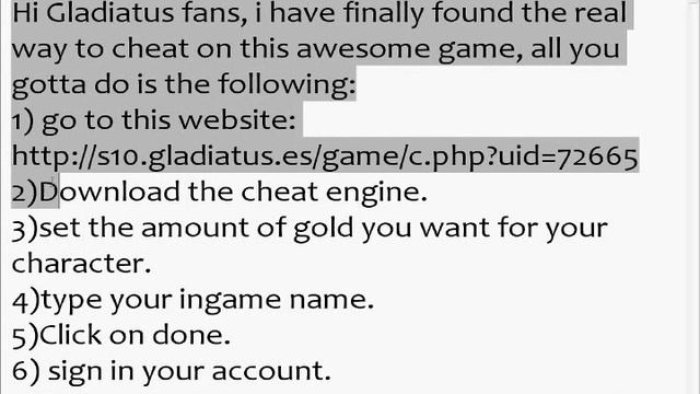 Gladiatus money cheat! (it work's, ain't crap) смотреть онлайн