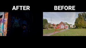 BEFORE & AFTER: Cartoon Cat - Bad Karma (Horror Skunx)