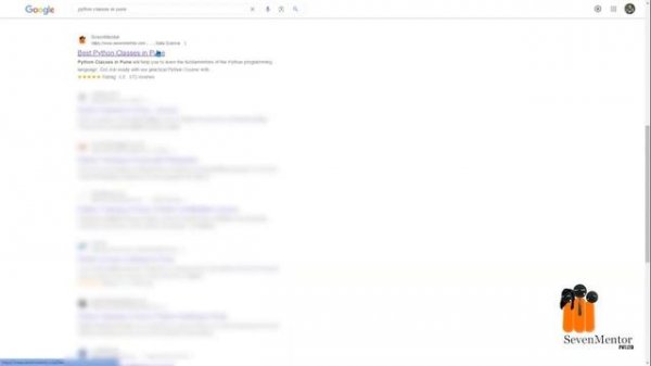 SevenMentor Python Classes | Python Classes in Pune | SevenMentor Training Institute