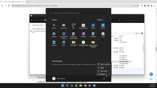 How To Fix Unable To Start Office Error Code 147-0 On Microsoft Office