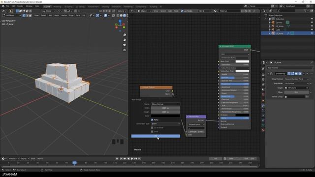 Blender 2.91 Hardsurface Sculpting : Baking The Normal Map
