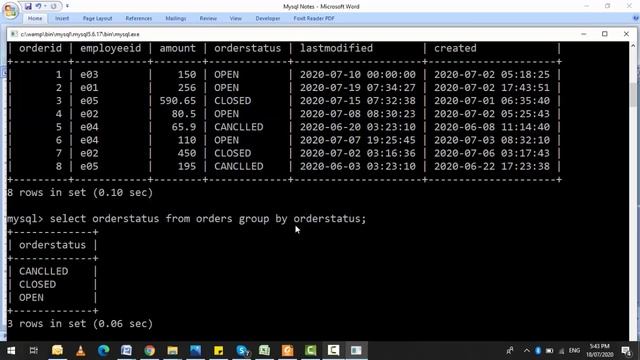 SQL- GROUP BY CLAUSE смотреть онлайн