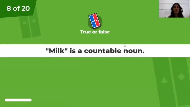 Kahoot Game About Countable And Uncountable Nouns!