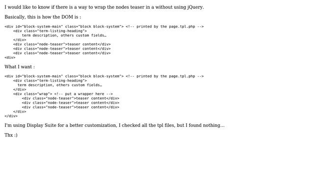 Drupal: Wrap teasers in a div (simple taxonomy page, no views) (2 Solutions!!) смотреть онлайн