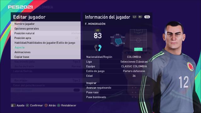 F. MONDRAGÓN face+stats (Classics Players) How to create in PES 2021 смотреть онлайн